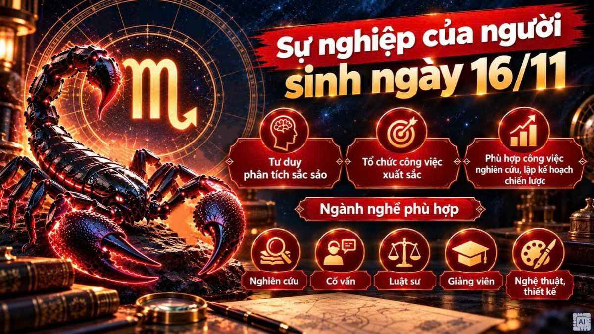 Sự nghiệp của người sinh ngày 16/11