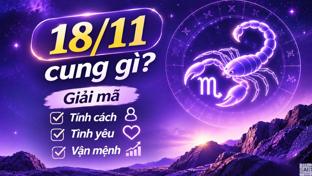 18/11 cung gì? Giải mã tính cách, tình yêu và vận mệnh