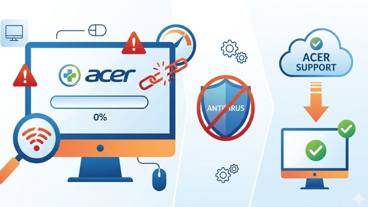 Acer Care Center báo lỗi khi cập nhật driver