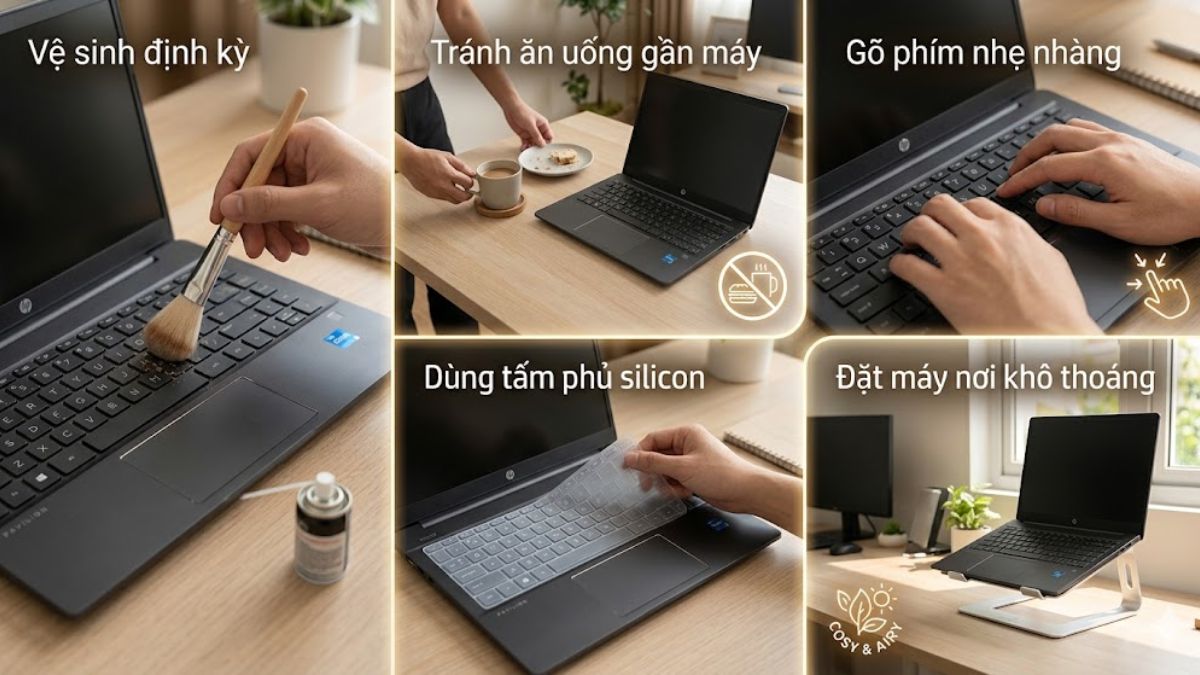 Mẹo phòng tránh lỗi bàn phím laptop HP
