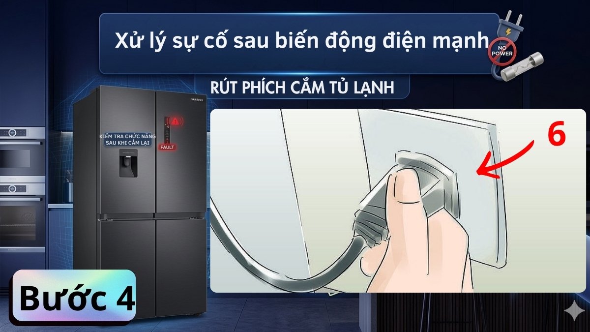 Xử lý sự cố sau biến động điện mạnh