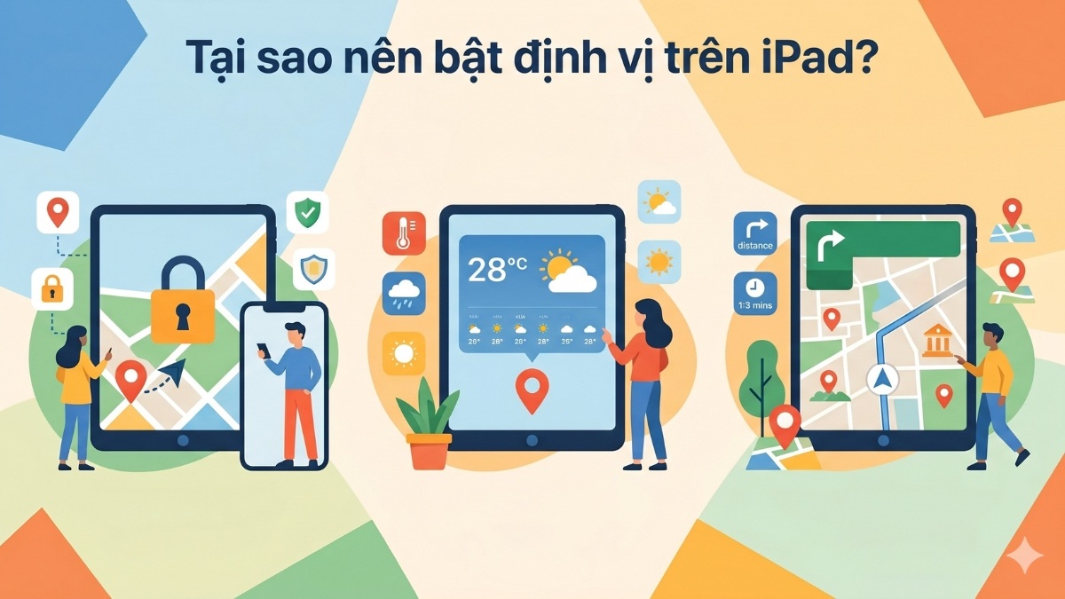 Tại sao nên bật định vị trên iPad?