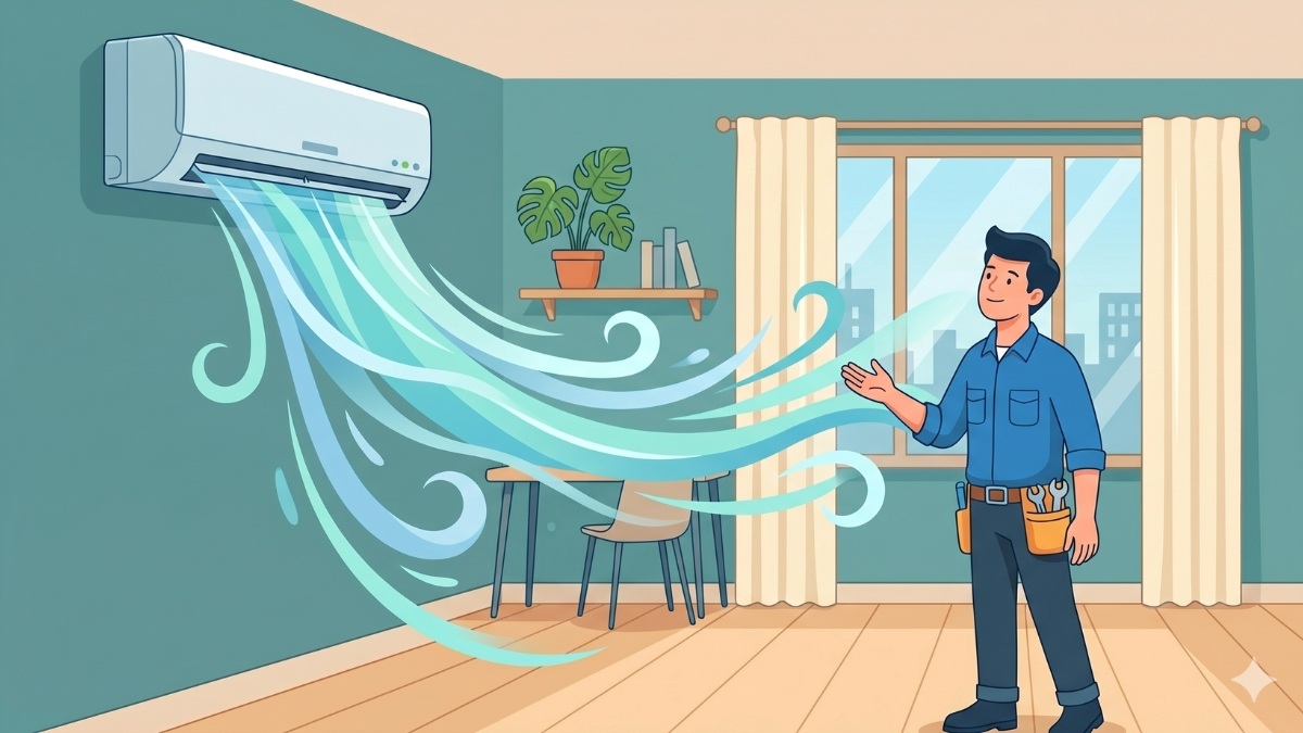 Kiểm tra luồng gió thổi ra