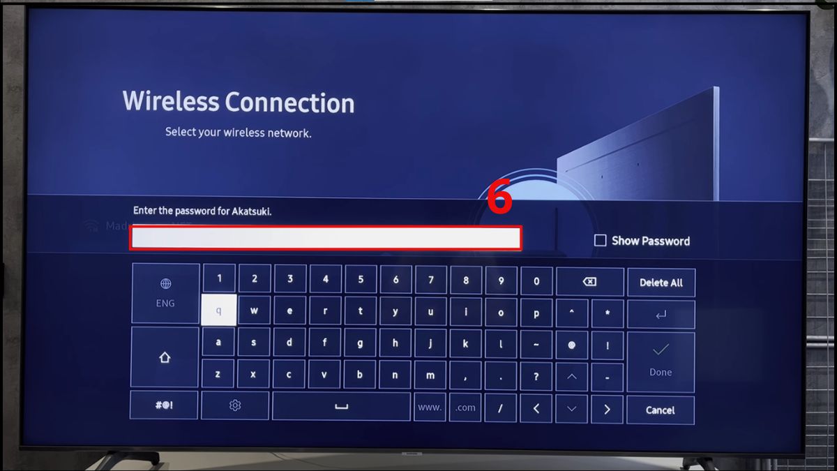 Chọn lại mạng và cập nhật mật khẩu