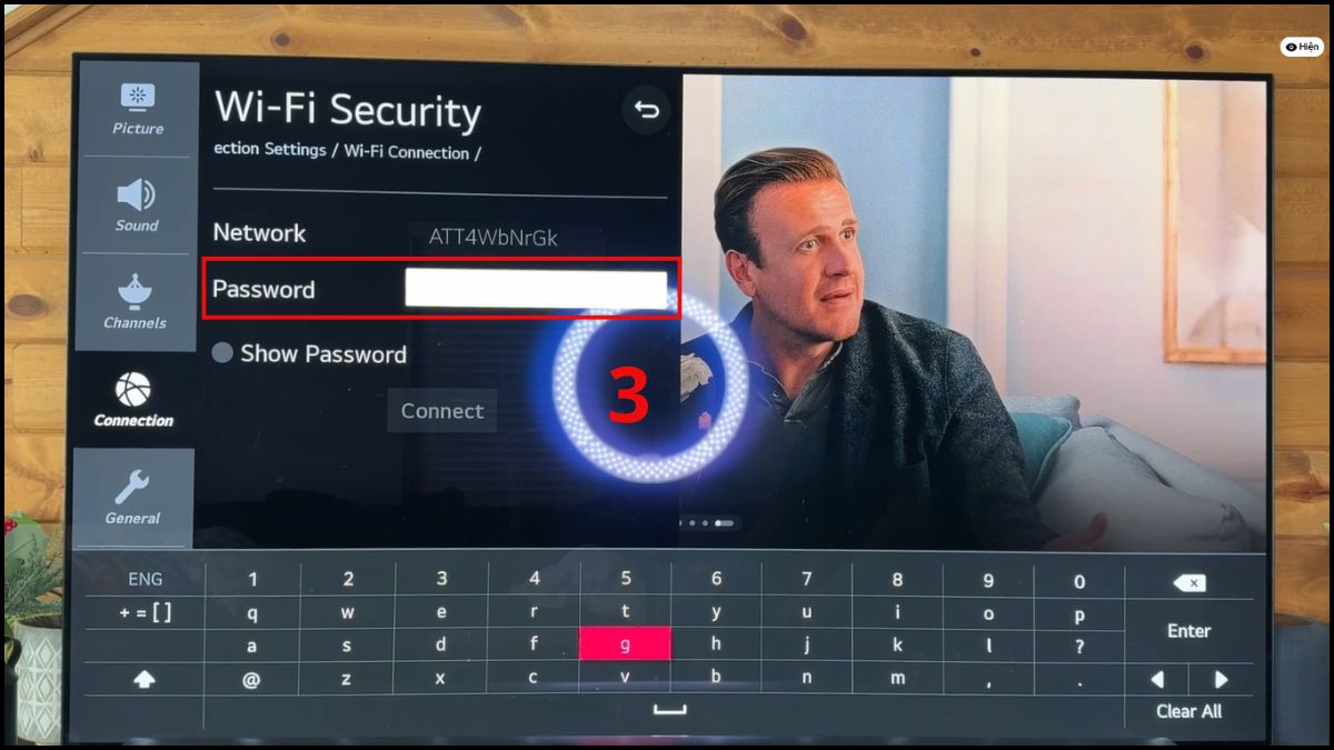 Chọn mạng bạn muốn đổi mật khẩu