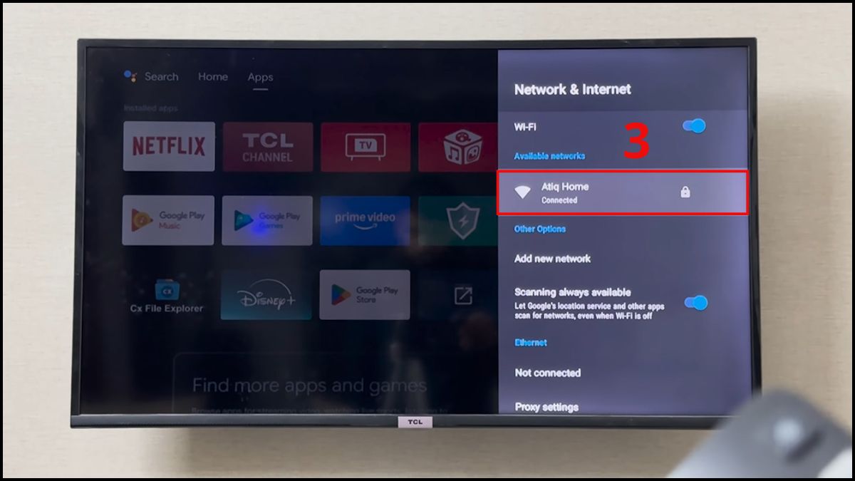 Nhấn vào WiFi bạn muốn thay đổi mật khẩu