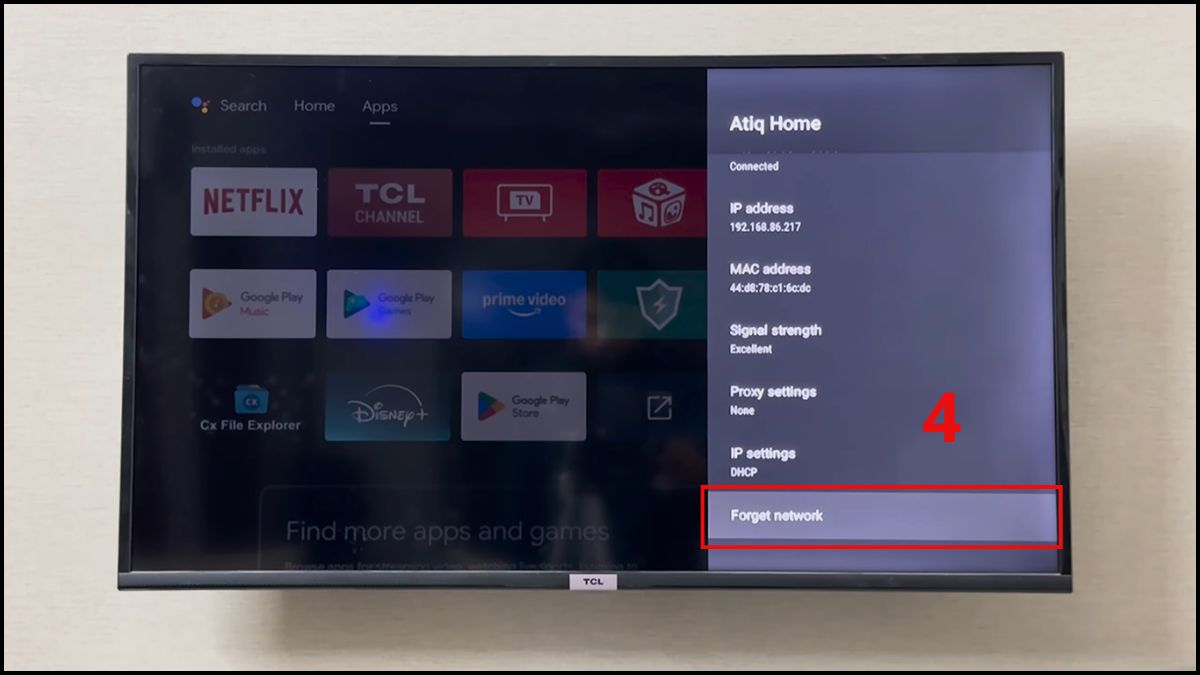 Chọn Forget network