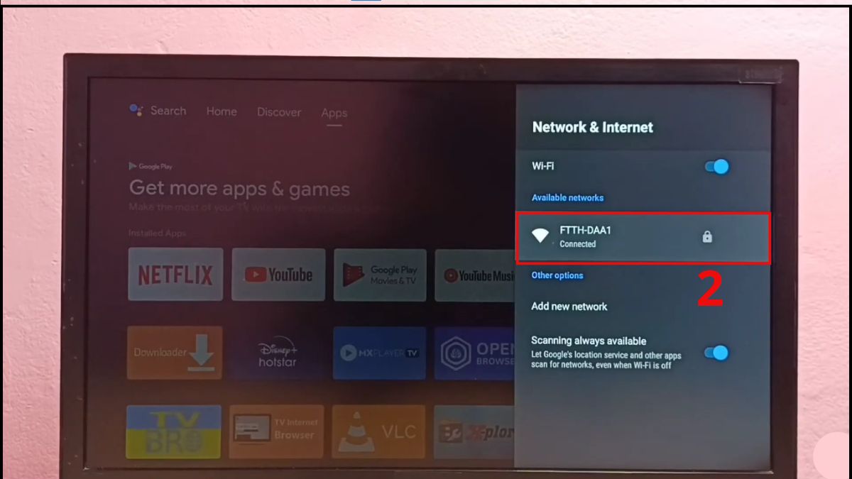 Chọn WiFi bạn muốn đổi mật khẩu