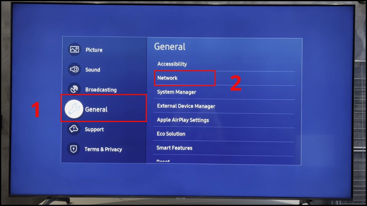 Cách đổi mật khẩu WiFi trên tivi Samsung