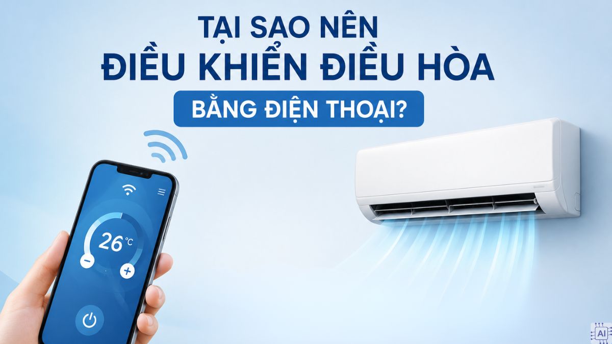 Tại sao nên điều khiển điều hòa bằng điện thoại?