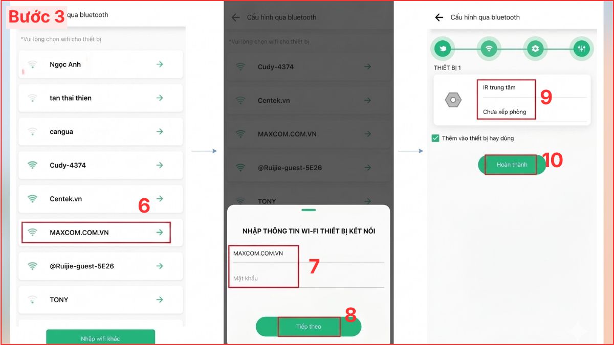 Kết nối Wi-Fi cho thiết bị
