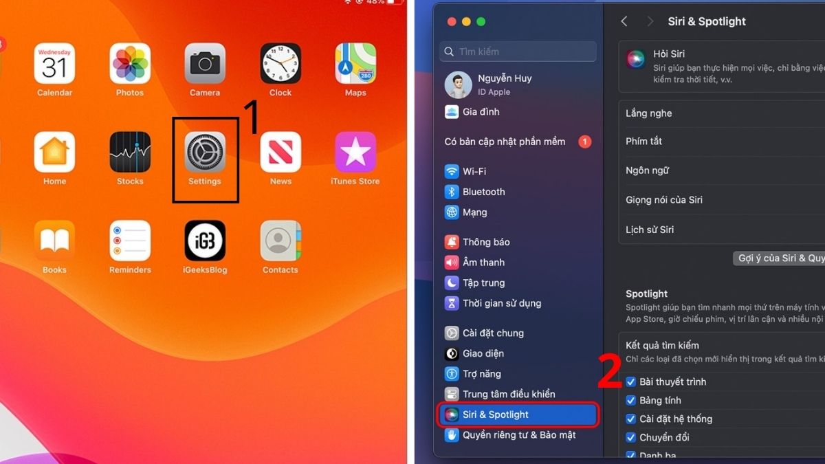 Ẩn ứng dụng khỏi tính năng tìm kiếm và gợi ý Siri
