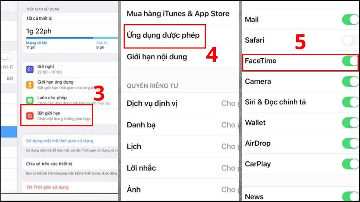 Chọn Ứng dụng được phép