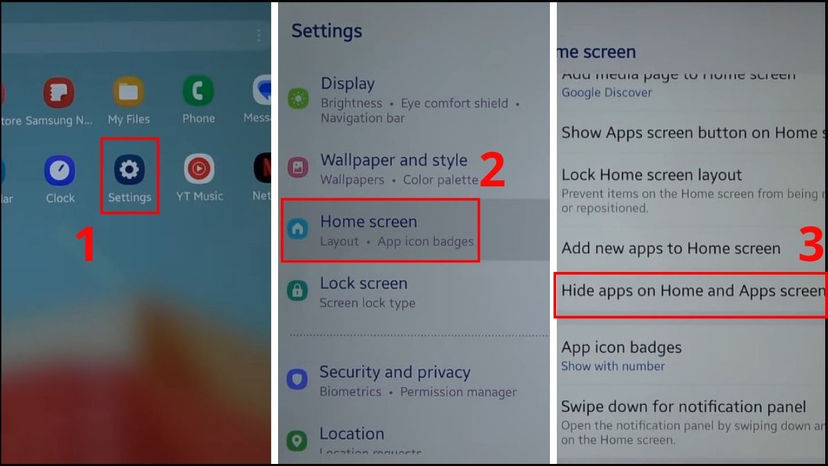 Cách ẩn ứng dụng trên iPad Samsung