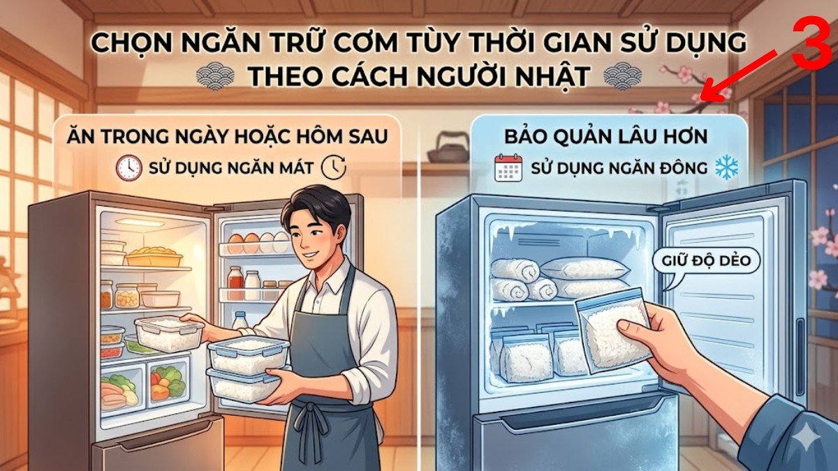 Chọn ngăn mát hay ngăn đông tùy thời gian sử dụng