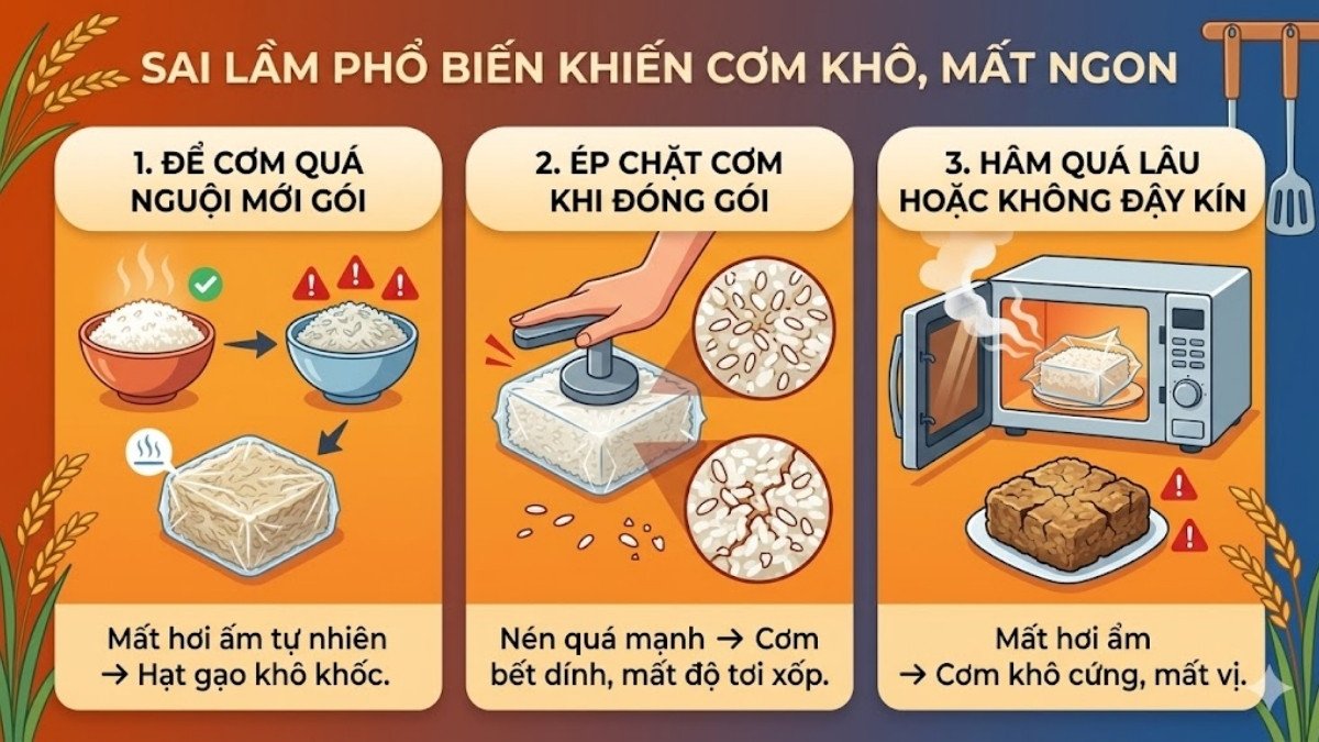 Những lưu ý quan trọng khi bảo quản cơm theo kiểu Nhật
