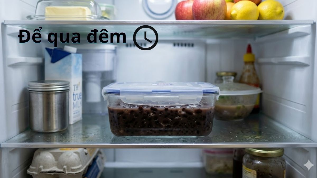 Chè đậu đen để tủ lạnh qua đêm có ăn được không?