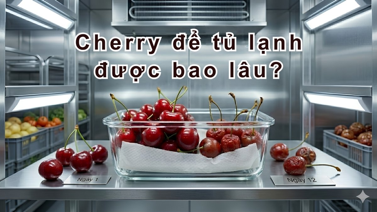 Cherry để tủ lạnh được bao lâu?