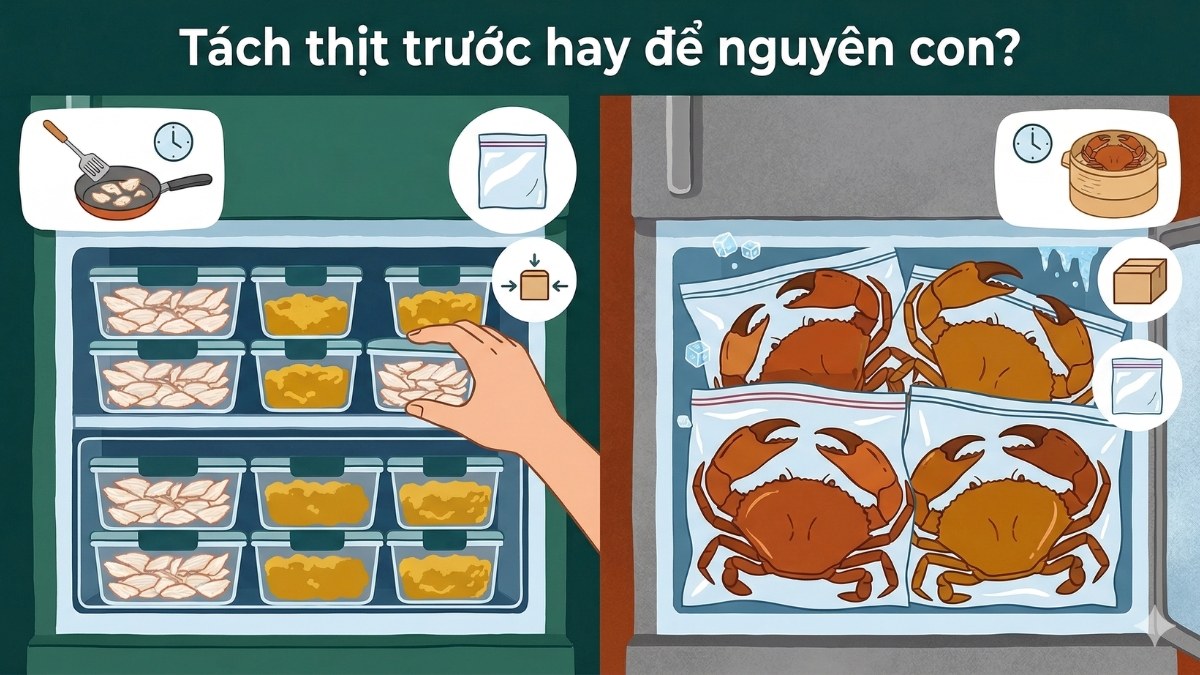 Tách thịt trước hay để nguyên con?