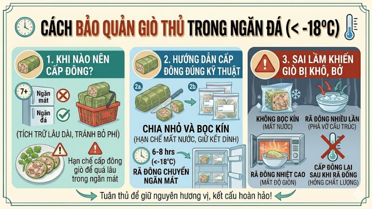 Hướng dẫn cấp đông đúng kỹ thuật