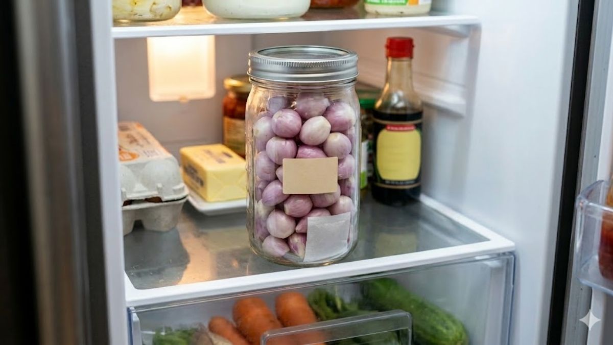 Đối với hành đã bóc sạch vỏ