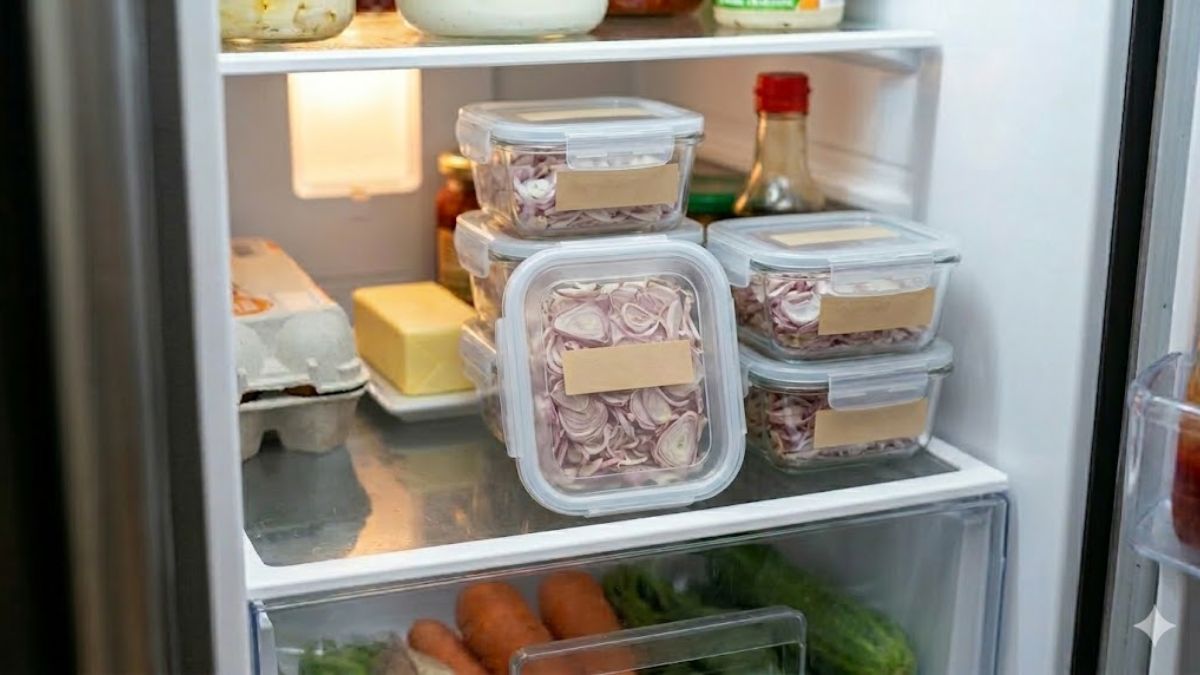 Đối với hành đã thái lát hoặc đập dập