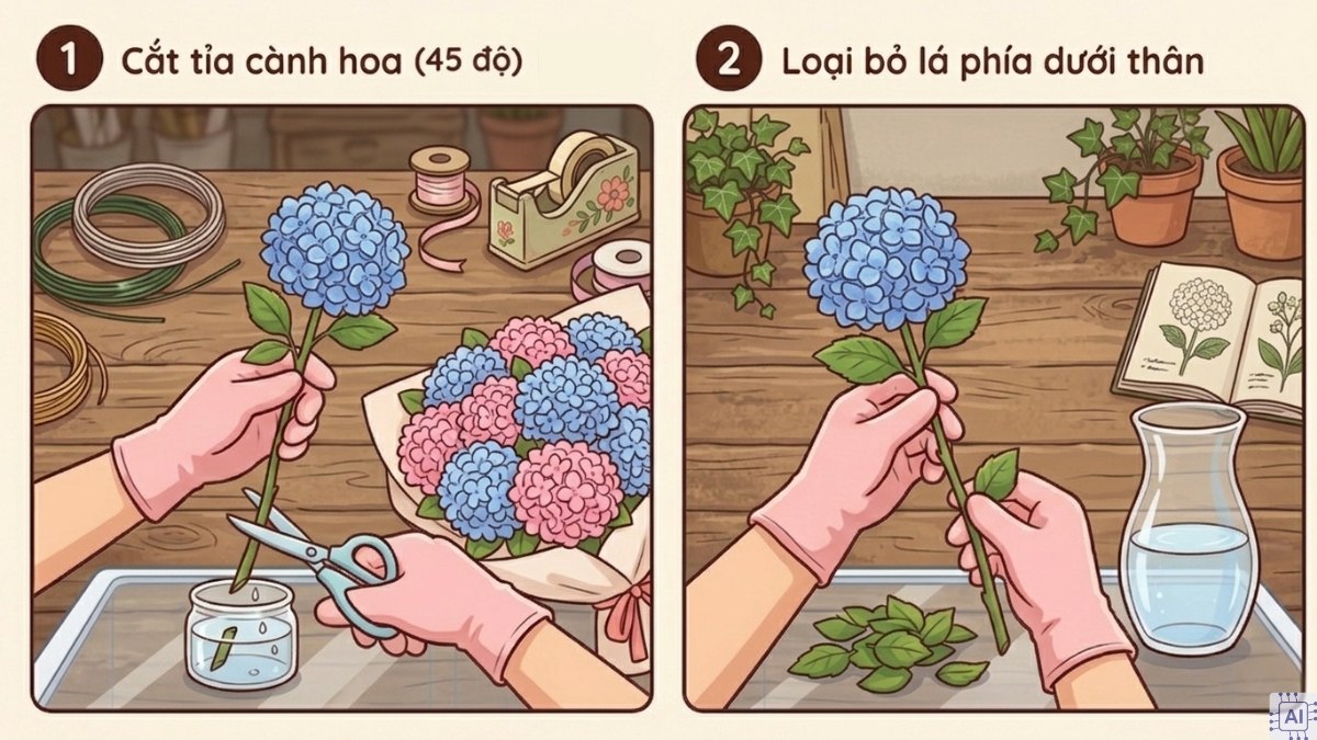 Cách bảo quản hoa tươi trong tủ lạnh từng bước