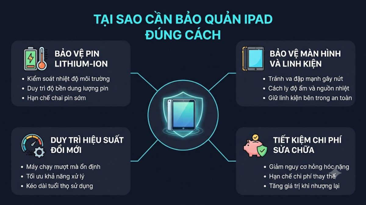 Tại sao cần bảo quản iPad đúng cách?