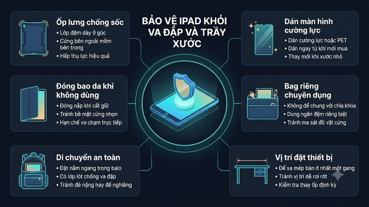 Cách bảo vệ iPad khỏi va đập