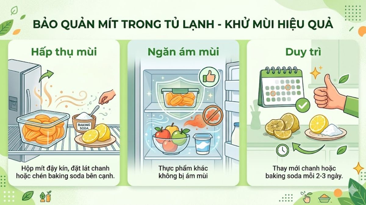 Kết hợp chanh tươi hoặc baking soda để khử mùi