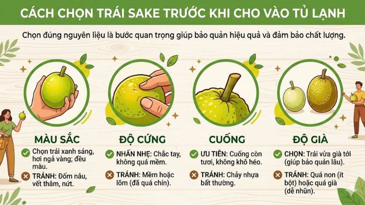 Cách chọn trái sake trước khi cho vào tủ lạnh