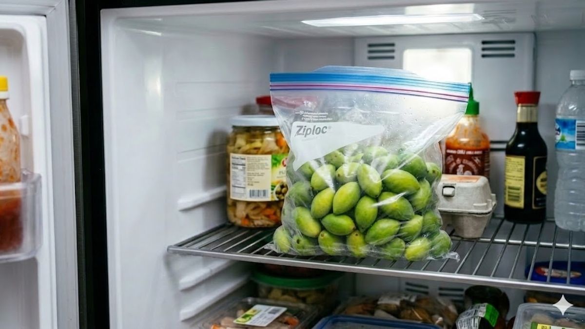 Cách bảo quản trám xanh trong tủ lạnh 