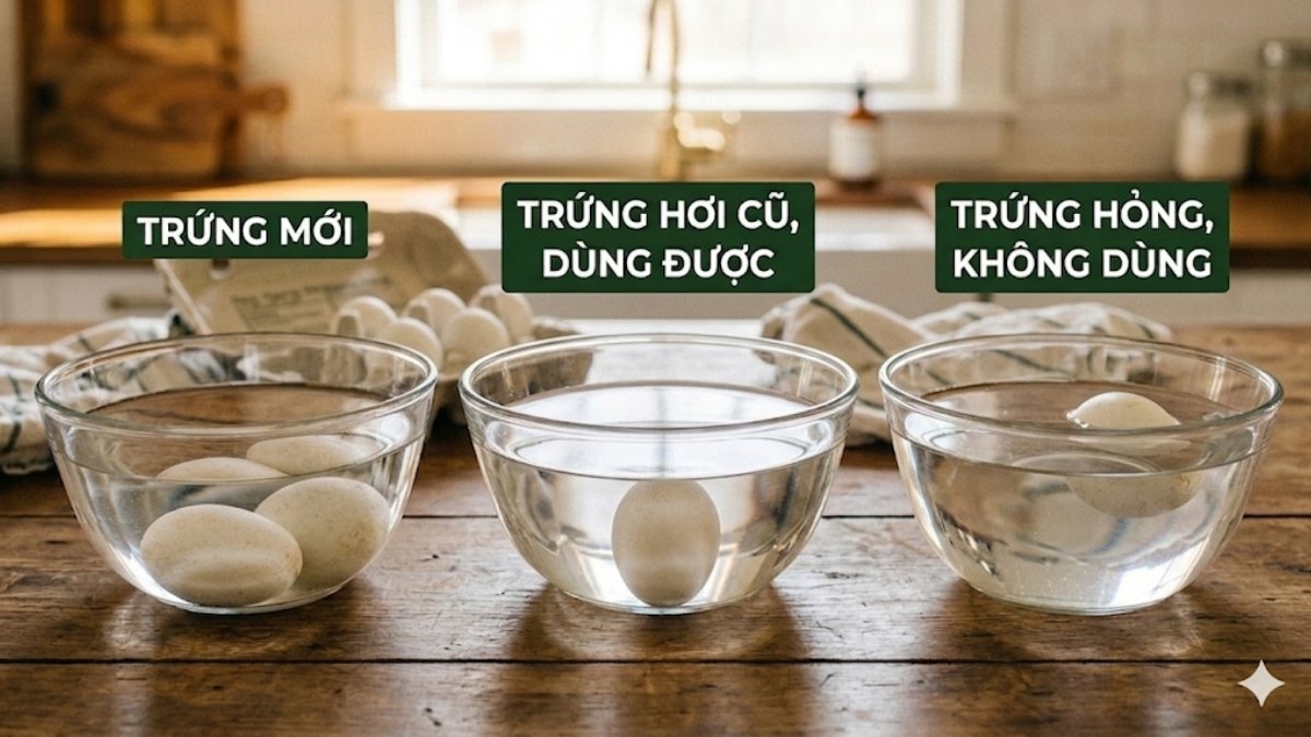 Kiểm tra bằng cách thả vào nước