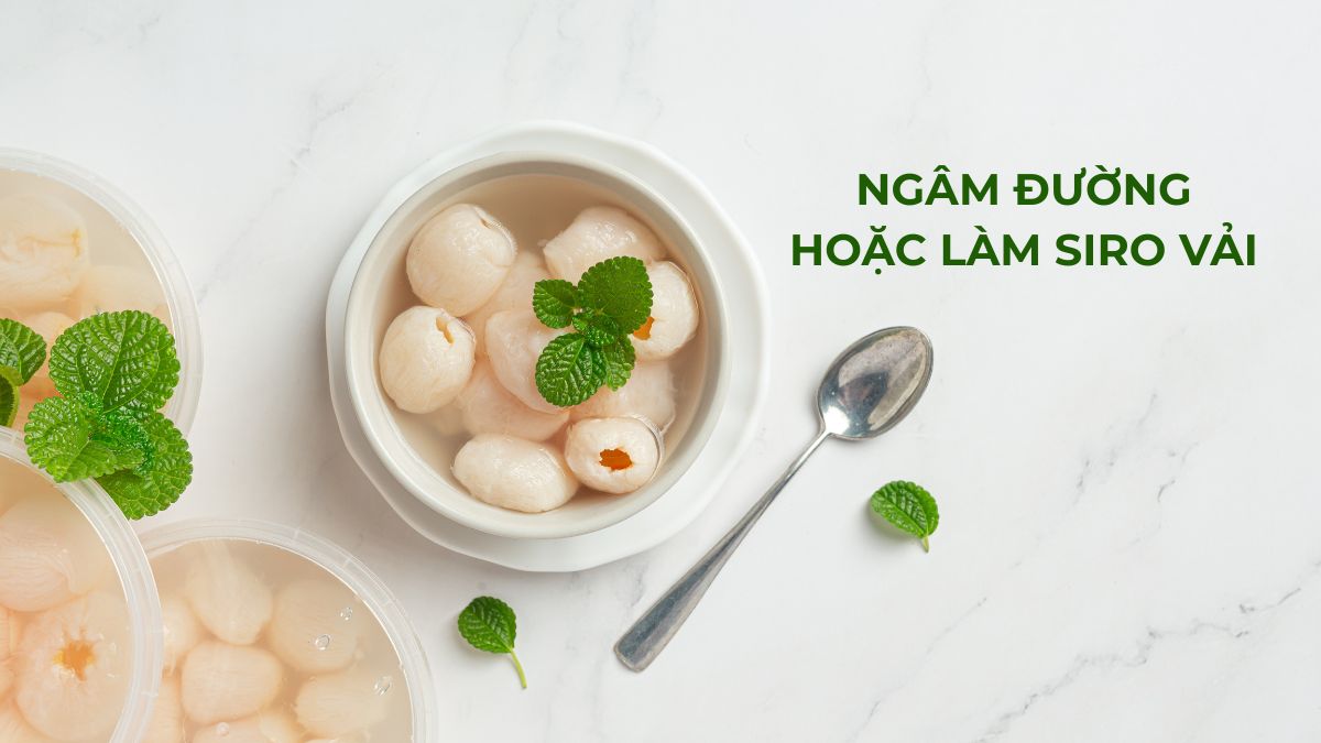 Ngâm đường hoặc làm siro