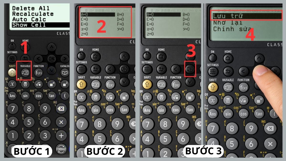 Một số thủ thuật hữu ích khi dùng máy tính Casio fx-880BTG