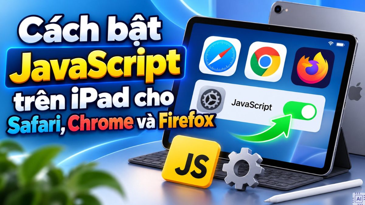 Cách bật JavaScript trên iPad đơn giản