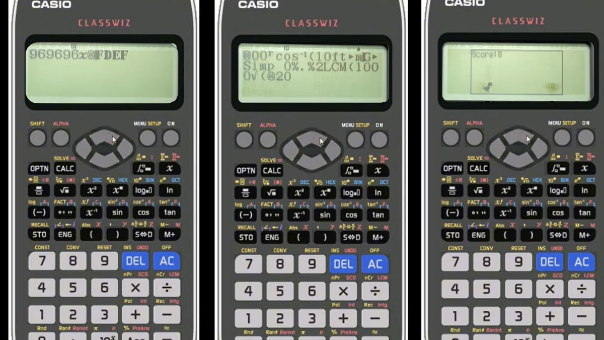 Cách chơi Khủng Long trên máy tính Casio fx 580vnx