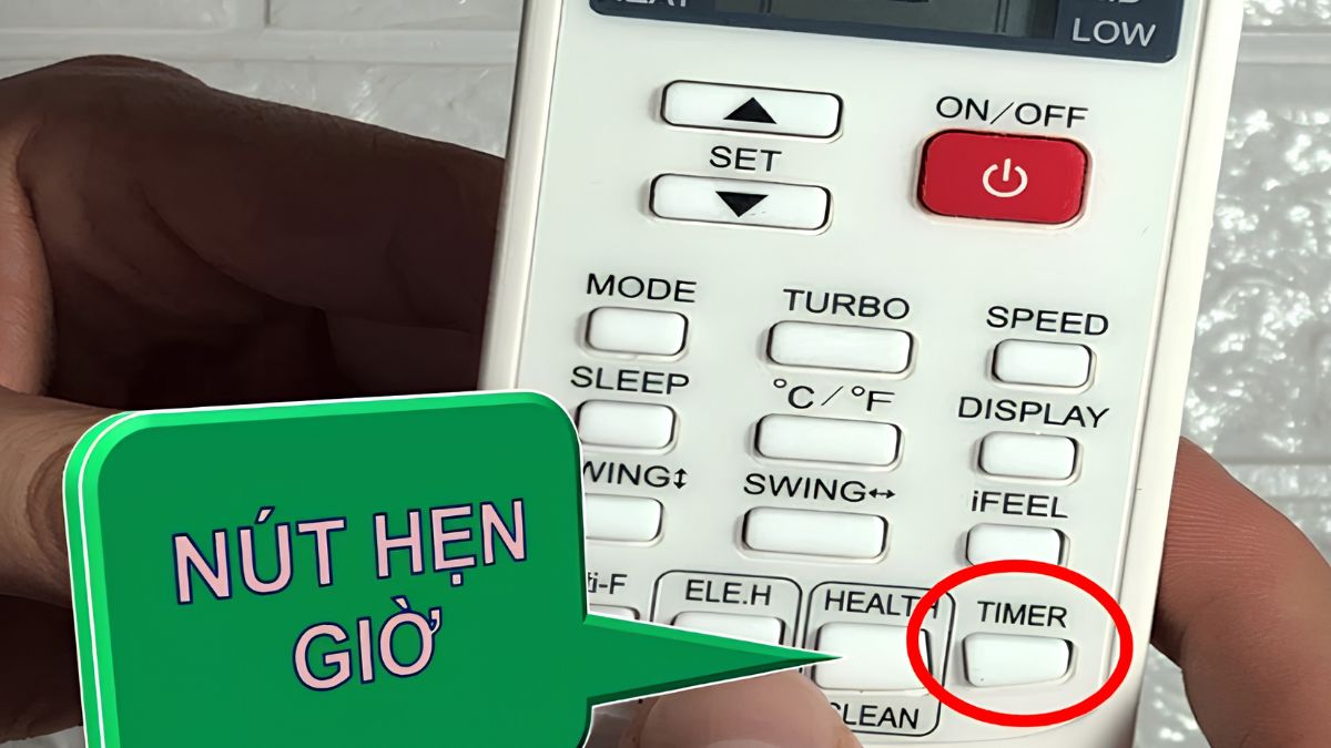 Cách hẹn giờ bật/tắt điều hoà Casper