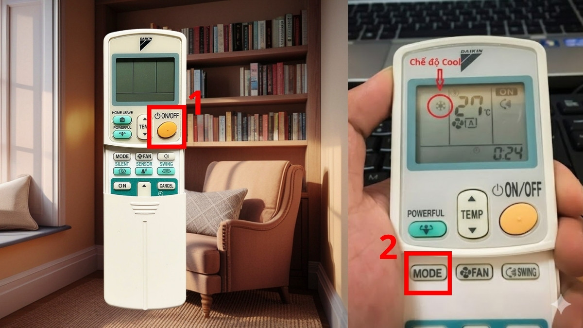 Hướng dẫn sử dụng remote máy lạnh Daikin