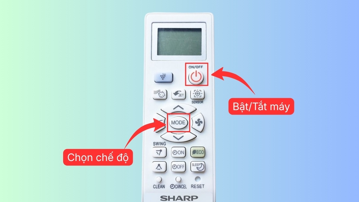 Cách chỉnh máy lạnh Sharp