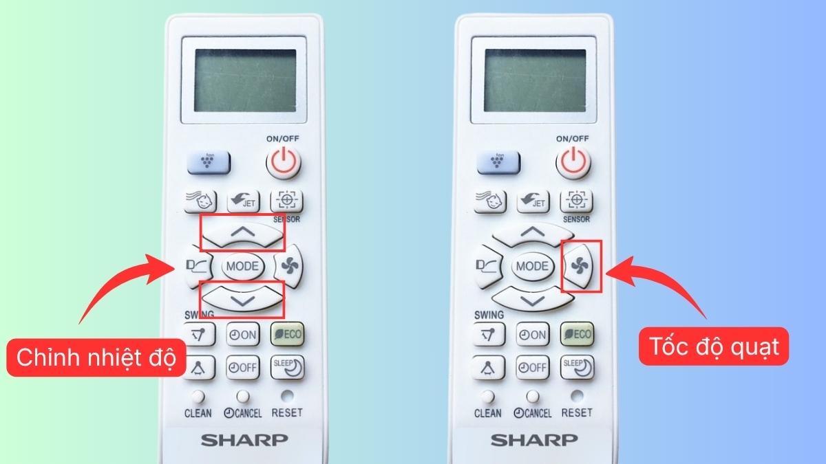 Cách chỉnh nhiệt độ và tốc độ quạt phù hợp