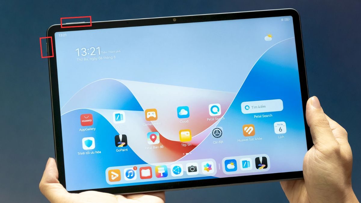 Cách chụp màn hình máy tính bảng Huawei