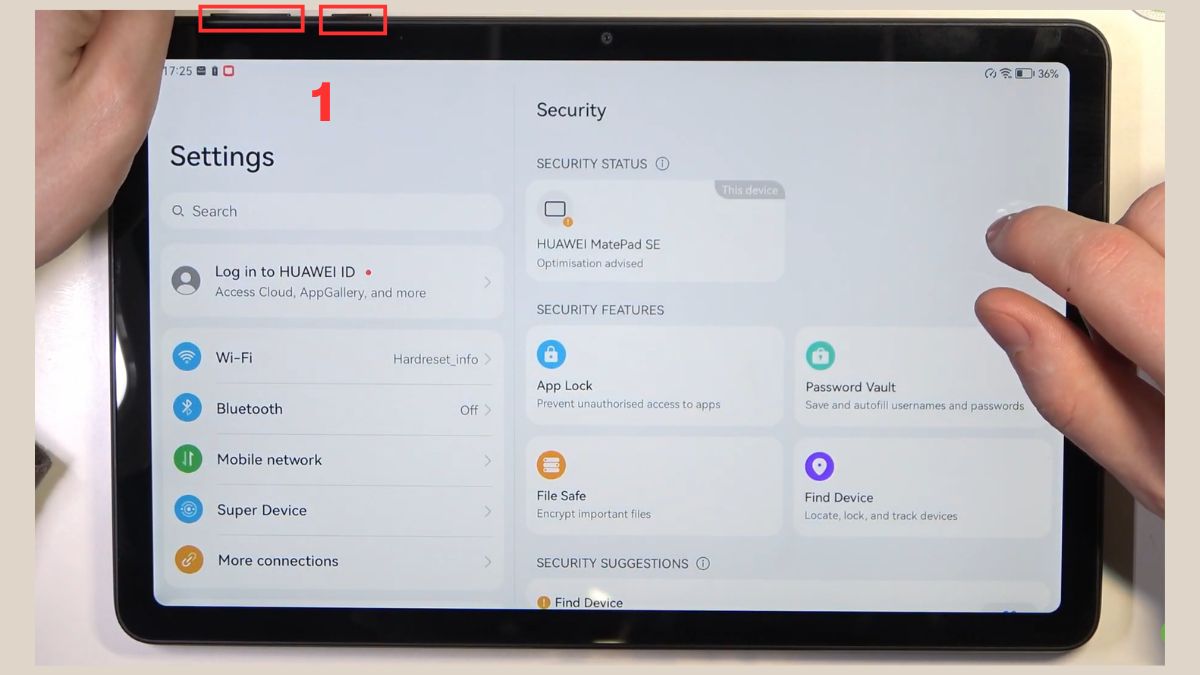 Cách chụp màn hình cuộn dài trên máy tính bảng Huawei