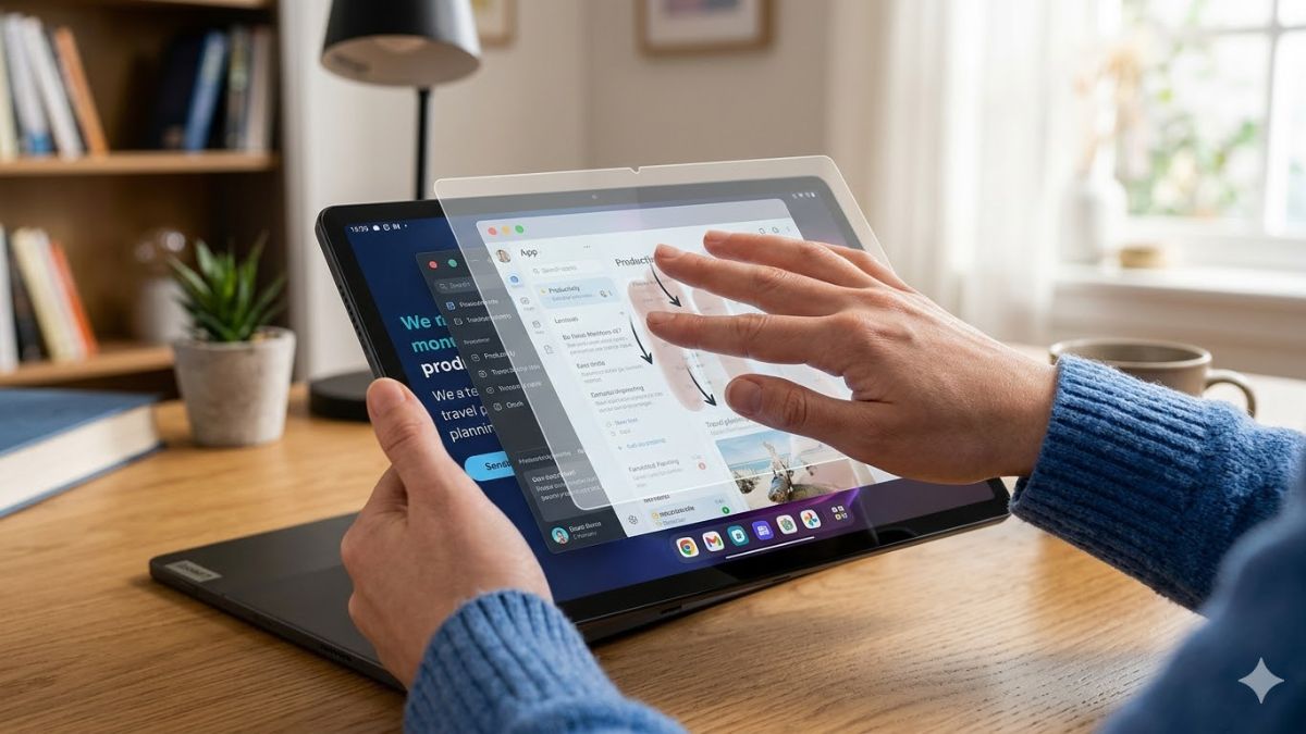 Chụp màn hình máy tính bảng bằng cử chỉ