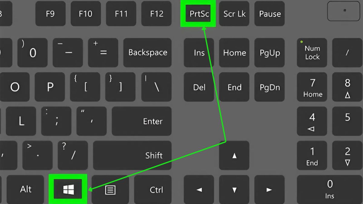 Tổ hợp phím Windows + Print Screen