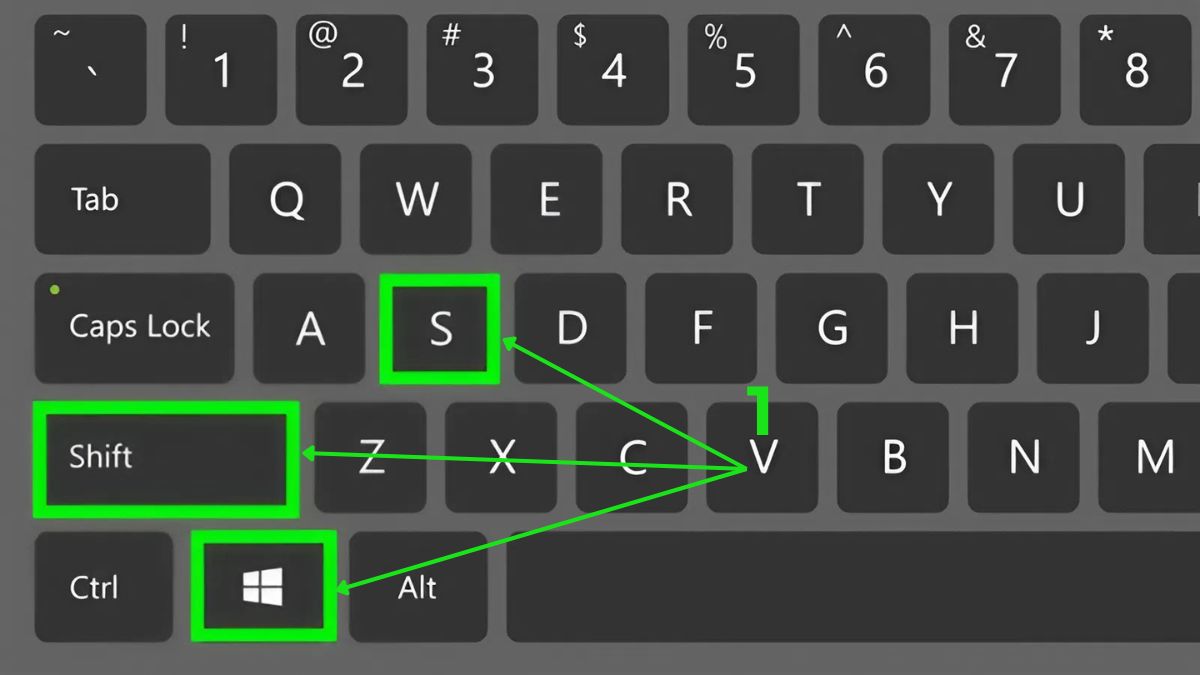Tổ hợp Windows + Shift + S