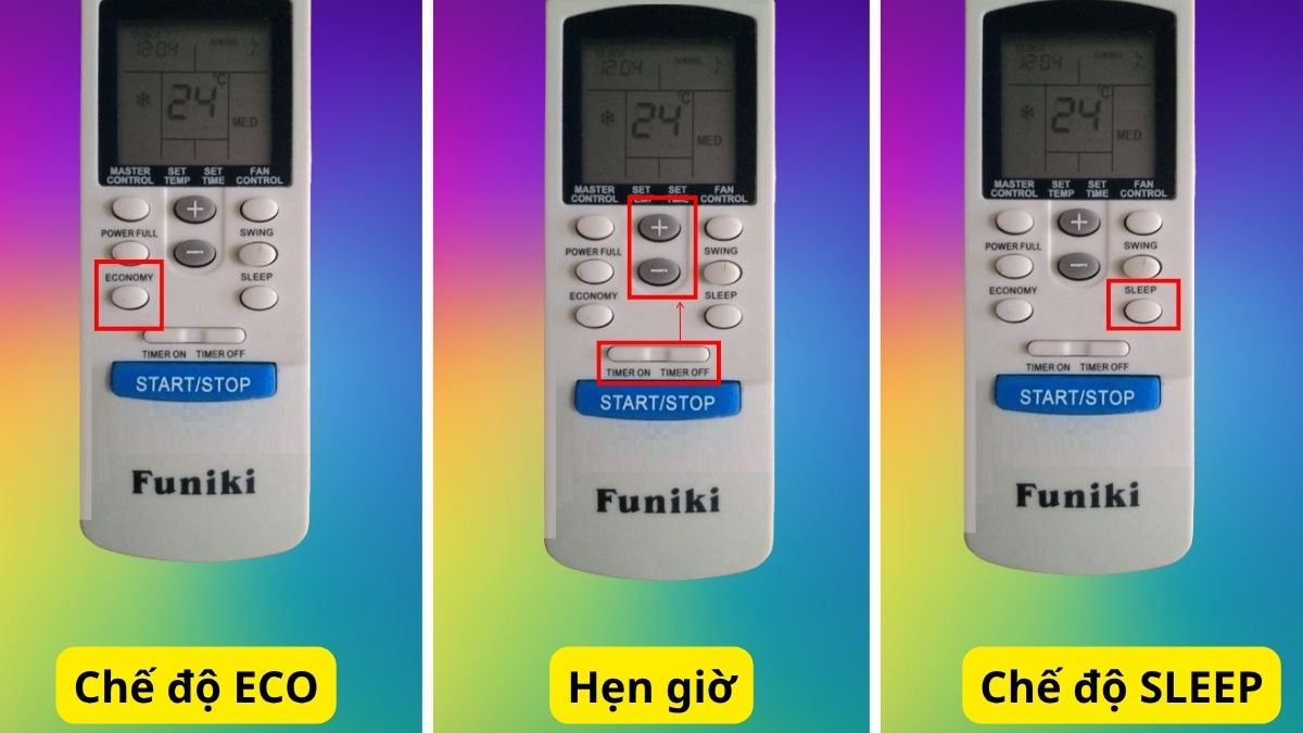 Cách bật điều hòa tiết kiệm điện Funiki