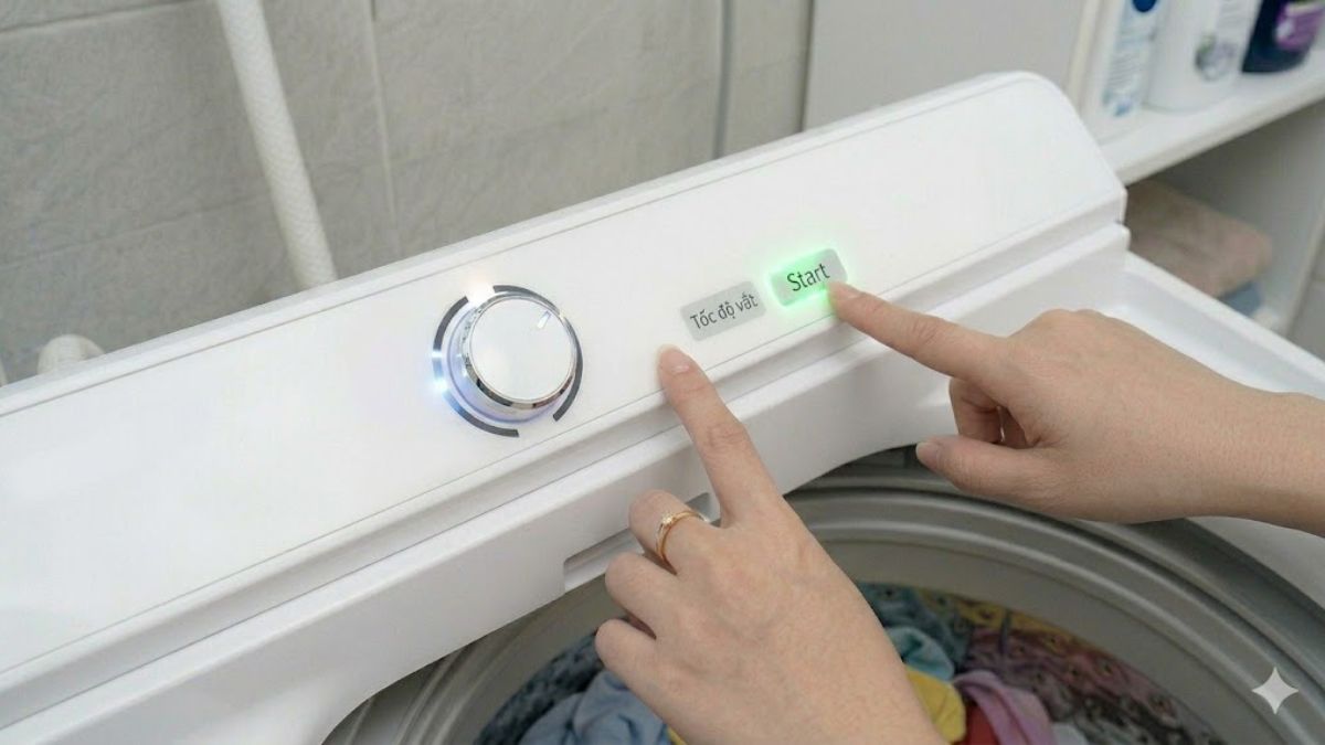 Chọn tốc độ vắt và khởi động