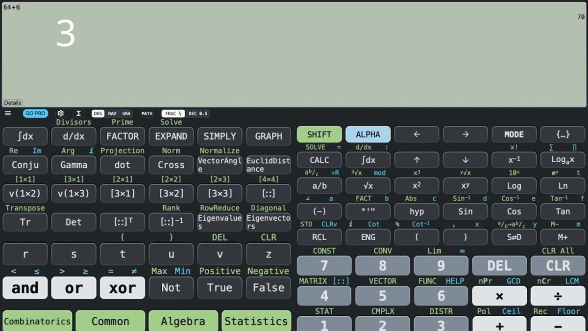 Thao tác tính trên máy tính CASIO FX-580VN X 
