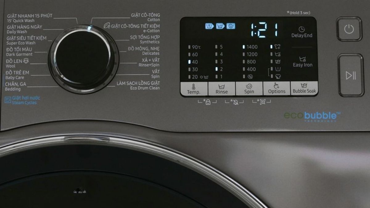 Giặt áo phao bằng máy giặt Samsung ở chế độ nào?